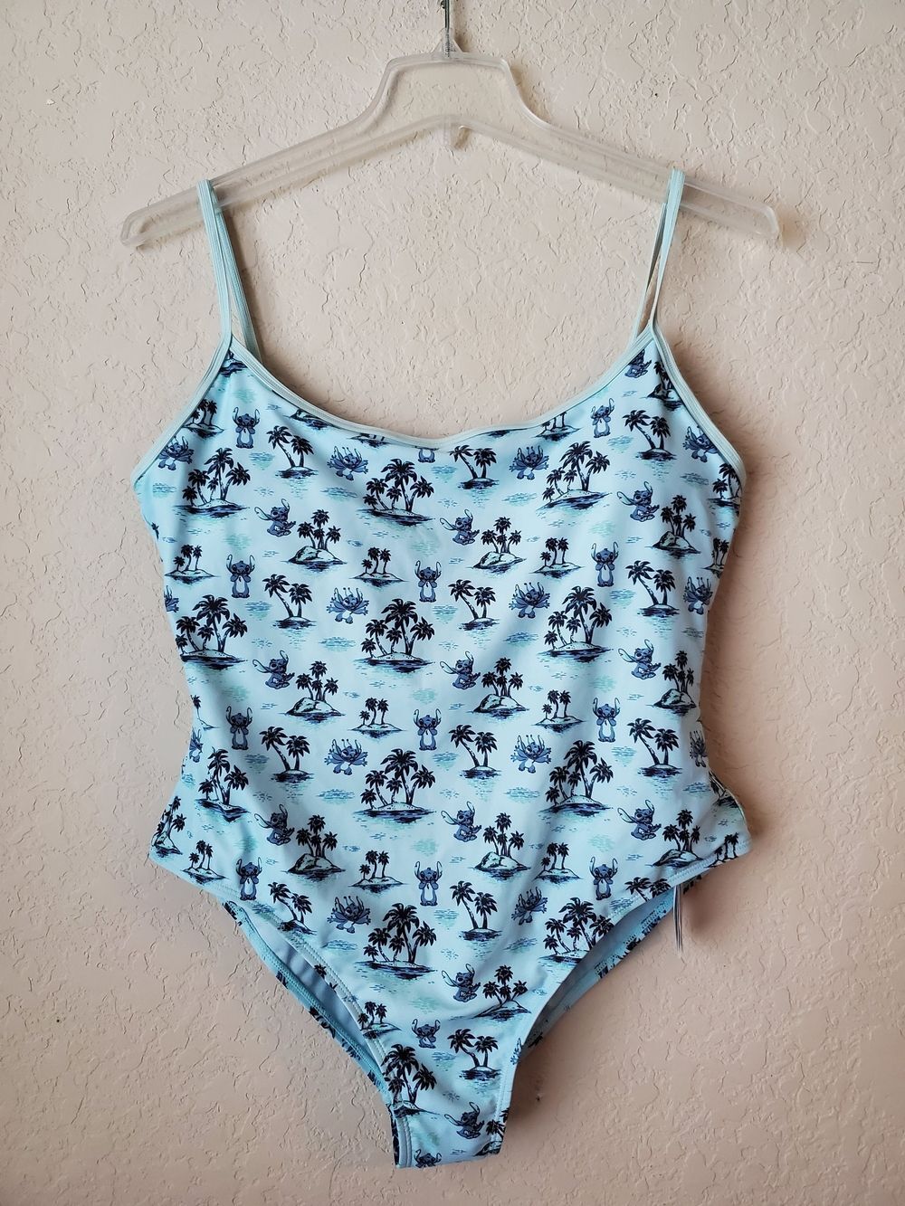 Disney Parks Stitch Lilo & Stitch Swimsuit - Light Blue Tropical Print Size XL